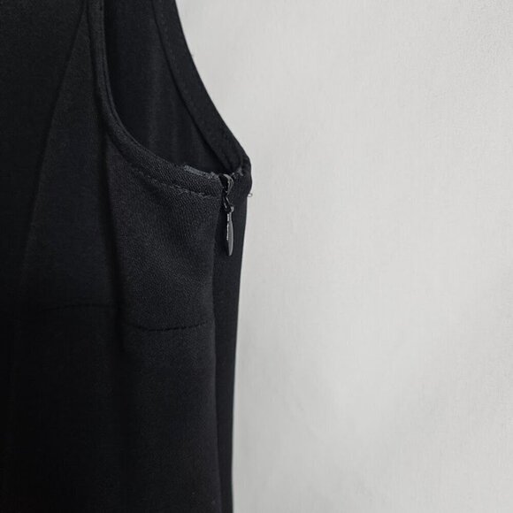 COLDWATER CREEK Y2K Dress BLACK size S Chic Elegant Minimalist Party Sleeveless - Picture 4 of 7